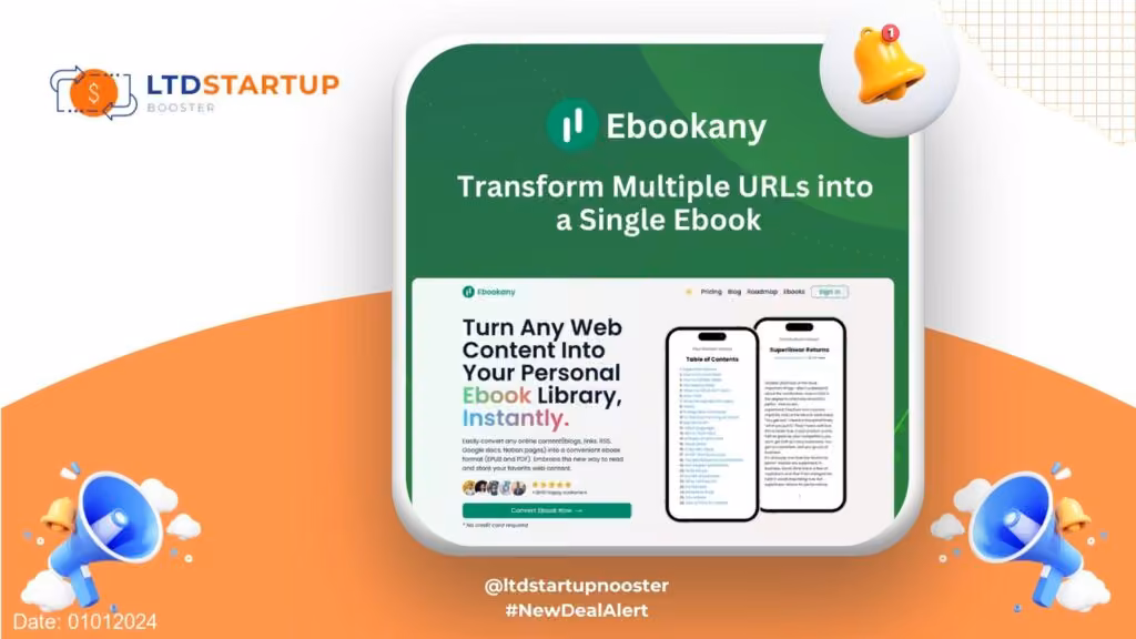 Ebookany: Convert any Web Content into Your Digital E-Book Collection cover