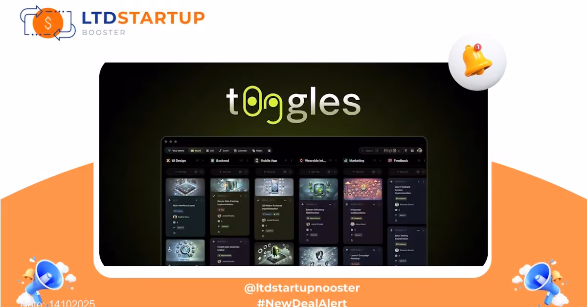 t0ggles Productivity Banner