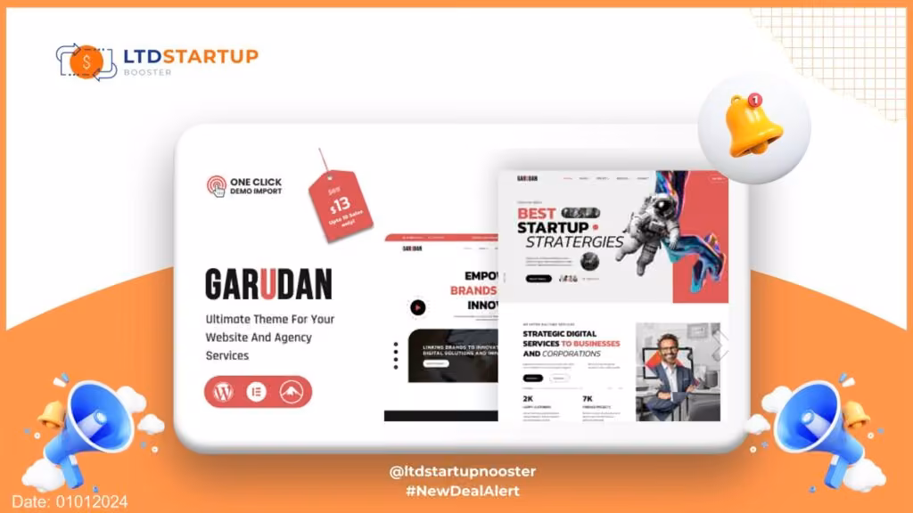 Garudan - Business Consultancy WordPress Theme cover