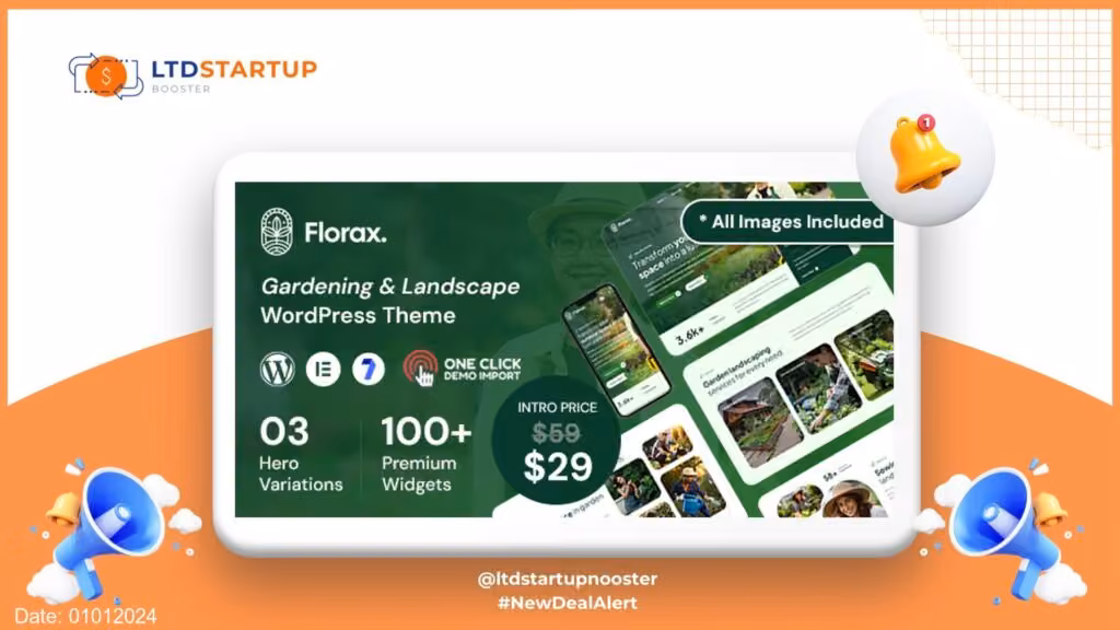 Florax - Gardening and Landscape WordPress Theme cover