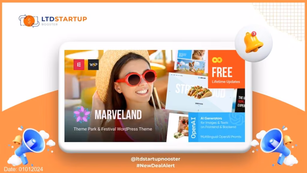 Marveland - Theme Park & Festival WordPress Theme cover