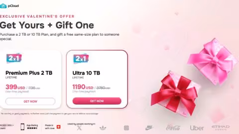 pCloud Exclusive Valentine's Offer 2024 - Get Yours + Gift One