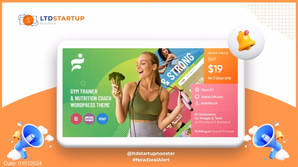 Glare - Dietitian & Health Coach WordPress Theme cover