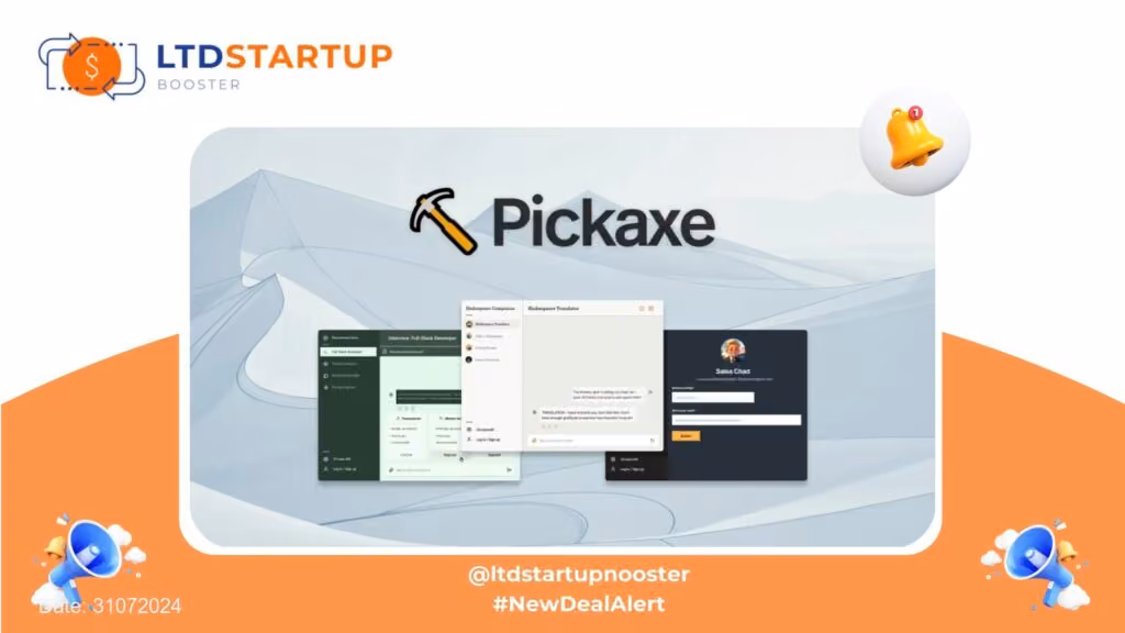 [New LTD] Pickaxe - Build, deploy, and monetize AI tools cover