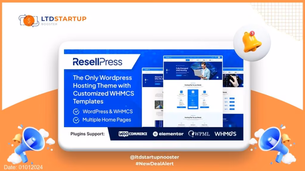 ResellPress - Hosting WordPress & WHMCS Theme cover